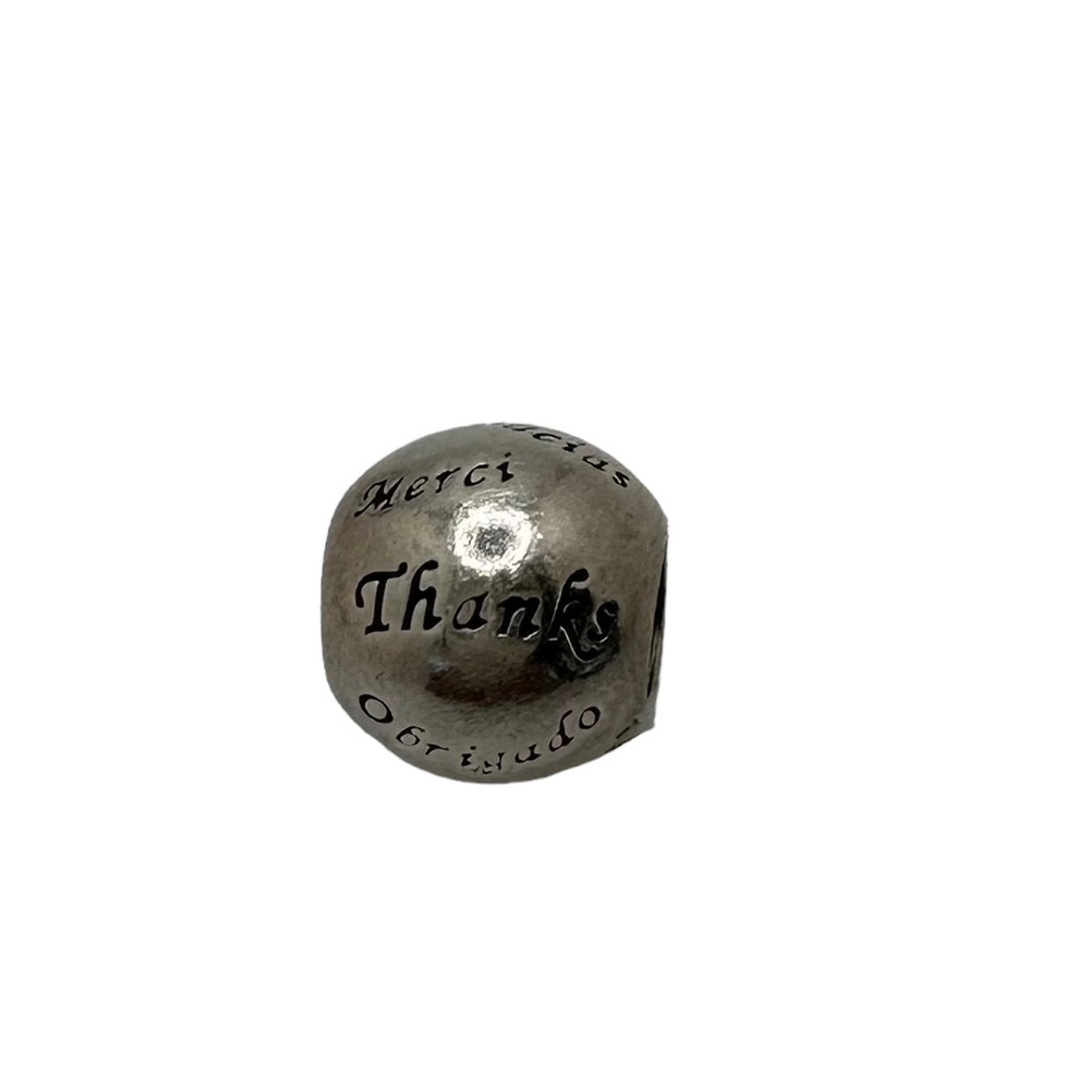 PANDORA Charm Spacer “Thank You” Several Languages Ale 925